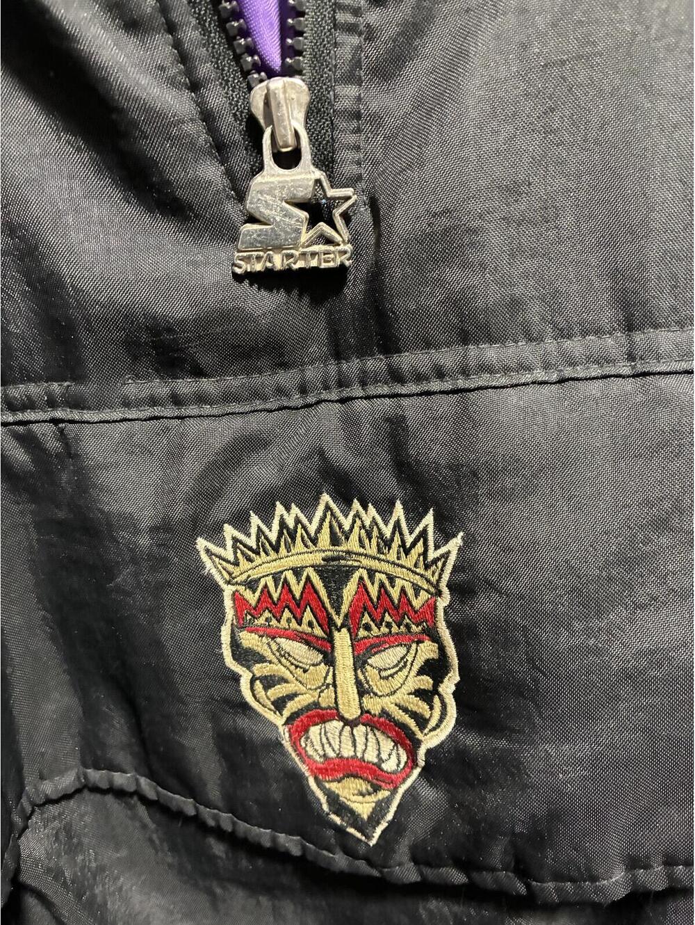 VANCOUVER VOODOO vintage 90s starter jacket  27x27 L as is - Picture 3 of 5